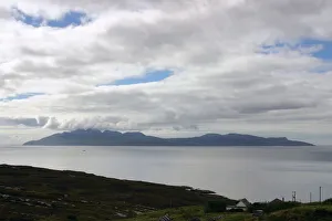 Inner Hebrides Prints: The island of Rum from Skye, Highland, Scotland