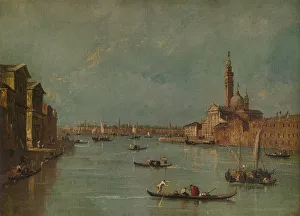 Fr Guardi Prints: The Island of San Giorgio, Venice, c1770, (1938). Artist: Francesco Guardi