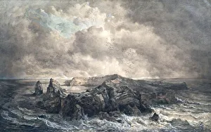 Seabird Prints: The island of St. Paul in the Indian Ocean, undated. (c1850s) Creator: Joseph Selleny