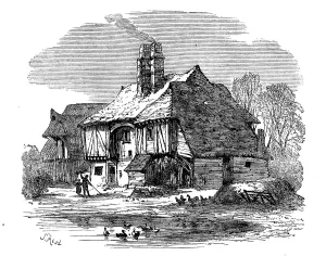 Half Timbered Prints: The Isle of Thanet: farmhouse, 1873. Creator: Unknown