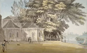 All Saints Church Gallery: Isleworth, Middlesex, 1787. Artist: John Claude Nattes