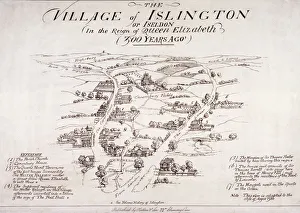 Plan Prints: Islington, London, c1860