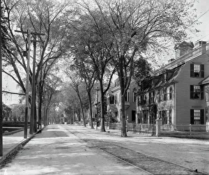 Telegraph Pole Prints: Islington St. Portsmouth, N.H. c1907. Creator: Unknown