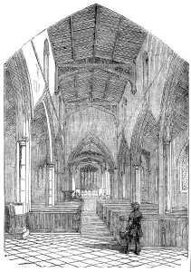 Minton Co Prints: Islip Church, Northamptonshire, restored, 1854. Creator: Unknown