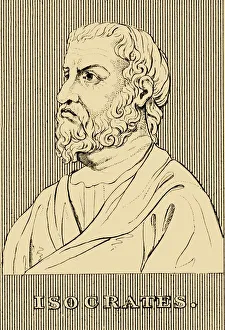 Rhetoric Gallery: Isocrates, (436-338 BC), 1830. Creator: Unknown