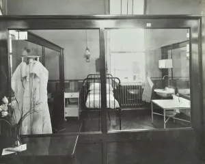 Contagious Prints: An isolation chamber, Brook General Hospital, London, 1935