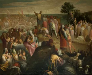 Red Sea Prints: The Israelites crossing of the Red Sea, c. 1610. Creator: Donducci (Il Mastelletta)