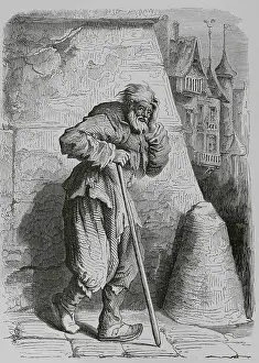 Hardship Prints: Italian Beggar, 17th century, (1878). Creator: Unknown