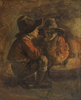 Two Italian boys, n.d. c1820-1860. Creator: Ernst Meyer