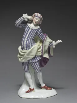 Italian Comedy Figure: Mezetin, c. 1753. Creator: Fürstenberg Porcelain Factory