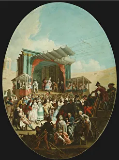 Harlequin Prints: An Italian Comedy in Verona, 1772. Creator: Marco Marcola