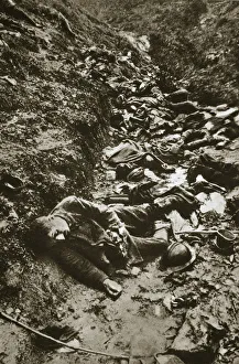 Udine Prints: Italian dead at Cividale, World War I, c1917-c1918