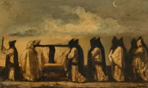 Entombment Prints: Italian funeral, 1851. Creator: Feuerbach; Anselm (1829-1880)