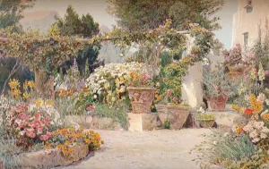 Flowering Prints: An Italian Garden, c1903. Artist: George Samuel Elgood