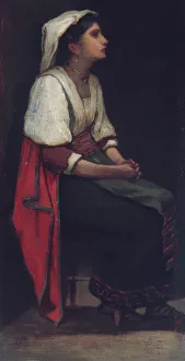 Hunt William Morris Prints: Italian Girl, 1867. Creator: William Morris Hunt