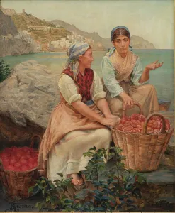 Explaining Prints: Italian Girls with Tomatoes in Baskets; Fruit Bearers from Amalfi