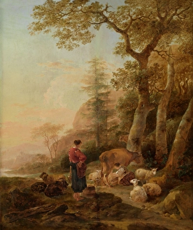 Nicolaes Berghem Prints: Italian Landscape, 1645. Creator: Nicolaes Berchem
