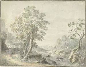 Rugged Prints: Italian landscape, 1700-1800. Creator: Anon