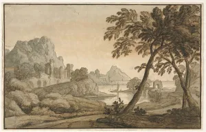 Italian Landscape, 1700s. Creator: Anonymous