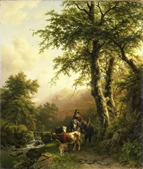 Passer By Prints: Italian Landscape, 1848. Creator: Barend Cornelis Koekkoek