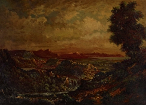 Night Sky Prints: Italian Landscape, 1854. Creator: Abel Nichols