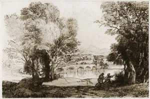Great Masters Prints: An Italian landscape, 1913. Artist: Claude Lorrain