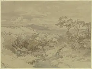 Stream Prints: Italian landscape, 19th century. Creator: Eduard Wilhelm Pose