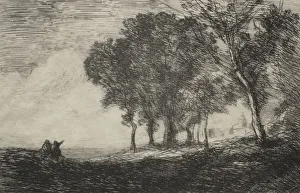 Italian Landscape, c. 1865. Creator: Jean Baptiste Camille Corot (French, 1796-1875)