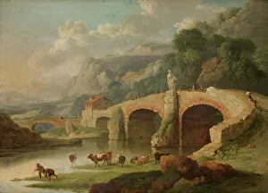 Italy Europe Prints: Italian Landscape, mid-18th century. Creator: Christian Wilhelm Ernst Dietrich