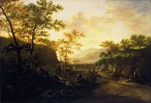Travelling Prints: Italian Landscape with a Path, 1647. Creator: Jan Dirksz Both