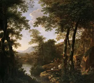 Italian Landscape with Roman Warriors, 1650. Creator: Jan Dirksz Both