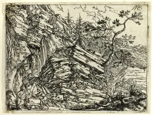 Italian Landscape with Ruins, n.d. Creator: Jonas Umbach