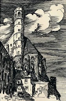 The Italian Marienkirche, Vienna, c1900. Artist: Arthur Beresford Pite