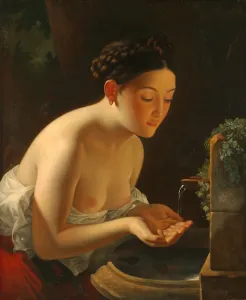 Morning Toilet Collection: Italian Morning. Artist: Briullov, Karl Pavlovich (1799-1852)