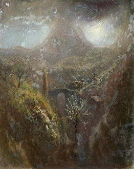 Lszl Mednynszky Prints: Italian Mountain Landscape, 1890-1900. Creator: Ladislav Mednyanszky