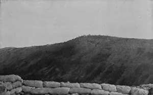 Sandbags Prints: Italian Offensive of Isonzo; The western slopes of Monte Santo... 1917. Creator: Unknown