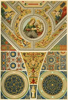 Latin Prints: Italian Renaissance ceiling painting, (1898). Creator: Unknown