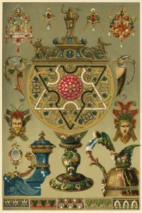 Italian Renaissance works in precious metals and enamel, (1898). Creator: Unknown Italian Renaissance works in precious metals and enamel, (1898). Creator: Unknown