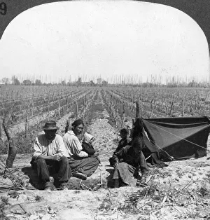 Images Dated 26th January 2008: An Italian settler and his family, Mendoza, Argentina, 1900s
