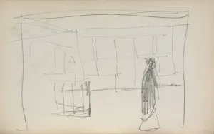 1858 1924 Prints: Italian Sketchbook: Figure in an interior (page 175)