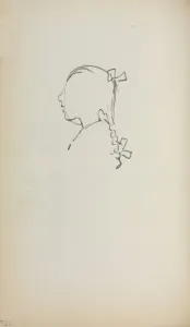 Italian Sketchbook: Head of a Girl in profile (page 152), 1898-1899 Italian Sketchbook: Head of a Girl in profile (page 152), 1898-1899