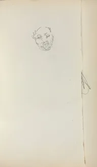 Italian Sketchbook: Head of a Man (page 221), 1898-1899. Creator: Maurice Prendergast (American