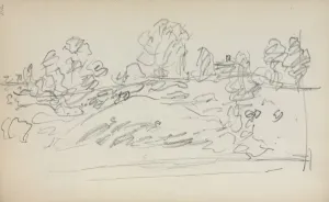 Italian Sketchbook: Landscape (page 202), 1898-1899. Creator: Maurice Prendergast (American