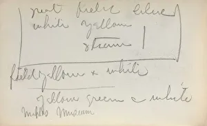 Italian Sketchbook: Notes (page 45), 1898-1899. Creator: Maurice Prendergast (American, 1858-1924)