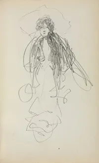 1858 1924 Prints: Italian Sketchbook: Standing Woman (page 219)