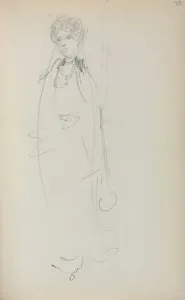 Italian Sketchbook: Standing Woman (page 72), 1898-1899. Creator: Maurice Prendergast (American