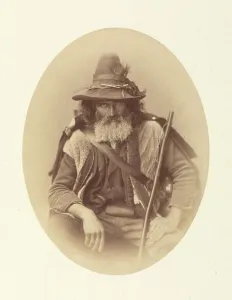Gray Gustave Le Prints: Italian Street Musician (Pifferaro), about 1855. Creator: Gustave Le Gray