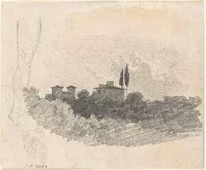 Images Dated 15th May 2021: Italian Villa [recto], 1870-1872. Creator: John Singer Sargent