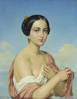 Plait Prints: Italian Woman, 1850. Creator: Aleksey Tyranov