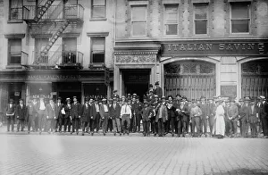 Italians at Consulate, New York, 5/25/15, 1915. Creator: Bain News Service